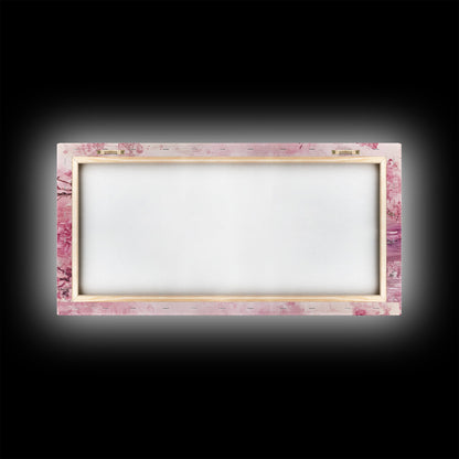 Swan Reflection Watercolor Framed Canvas Print, Romantic Wildlife Art, Cherry Blossom Wall Art, Rustic Farmhouse Decor, Bedroom Art