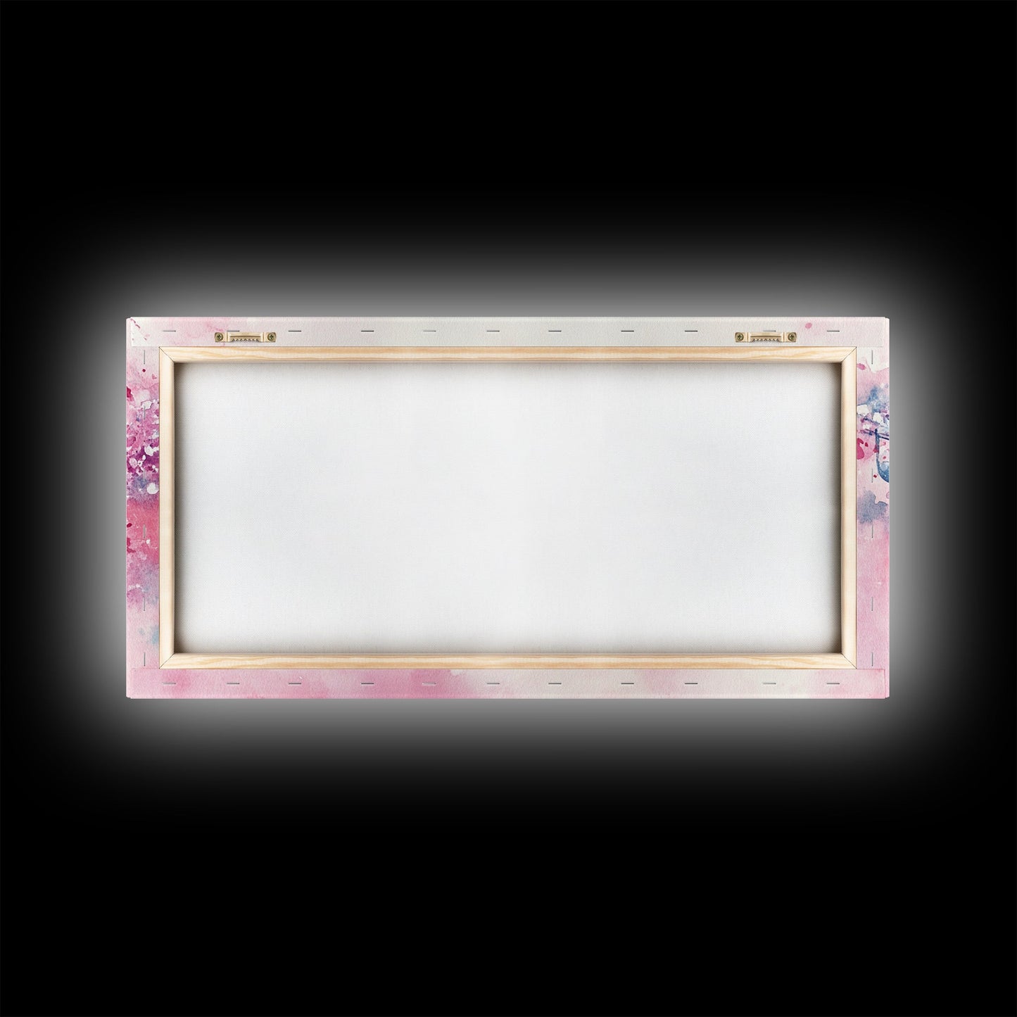 Music Notes Canvas Print Pink Abstract Art Musical Gift Idea Therapy Room Decor Boho Minimalist Wall Art Living Room Accent