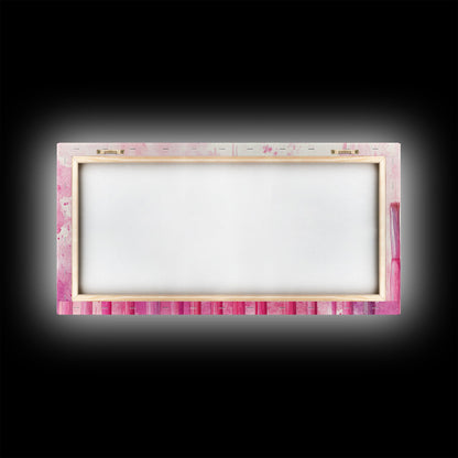 Künstlerpinsel-Leinwanddruck, abstrakte Kunstwerkzeuge, rosa, Studio-Dekor, hellrosa Wandkunst, Boho-Minimalismus, Wabi-Sabi, Geschenkidee für Künstler