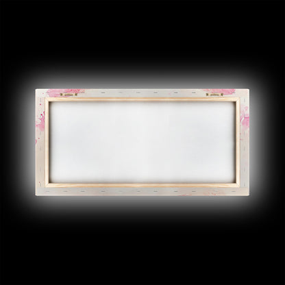 Pink Butterfly Canvas Print Whimsical Art Light Pink Wall Art Angel Art Prints Above Bed Wall Art Bedroom Decor Gift Idea