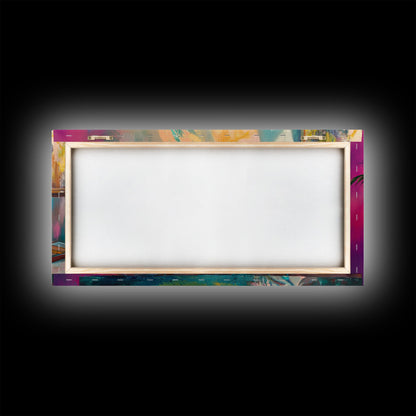 Martini Cocktail Canvas Print Colorful Bar Wall Art Vibrant Foodie Home Decor Gift Idea Kitchen Modern Party Drink Art Living Room