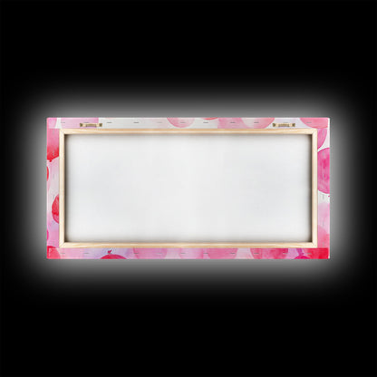 Pink Balloon Canvas Print - Light Pink Wall Art Boho Birthday Celebration Art Minimalist Decor Living Room Horizontal Art