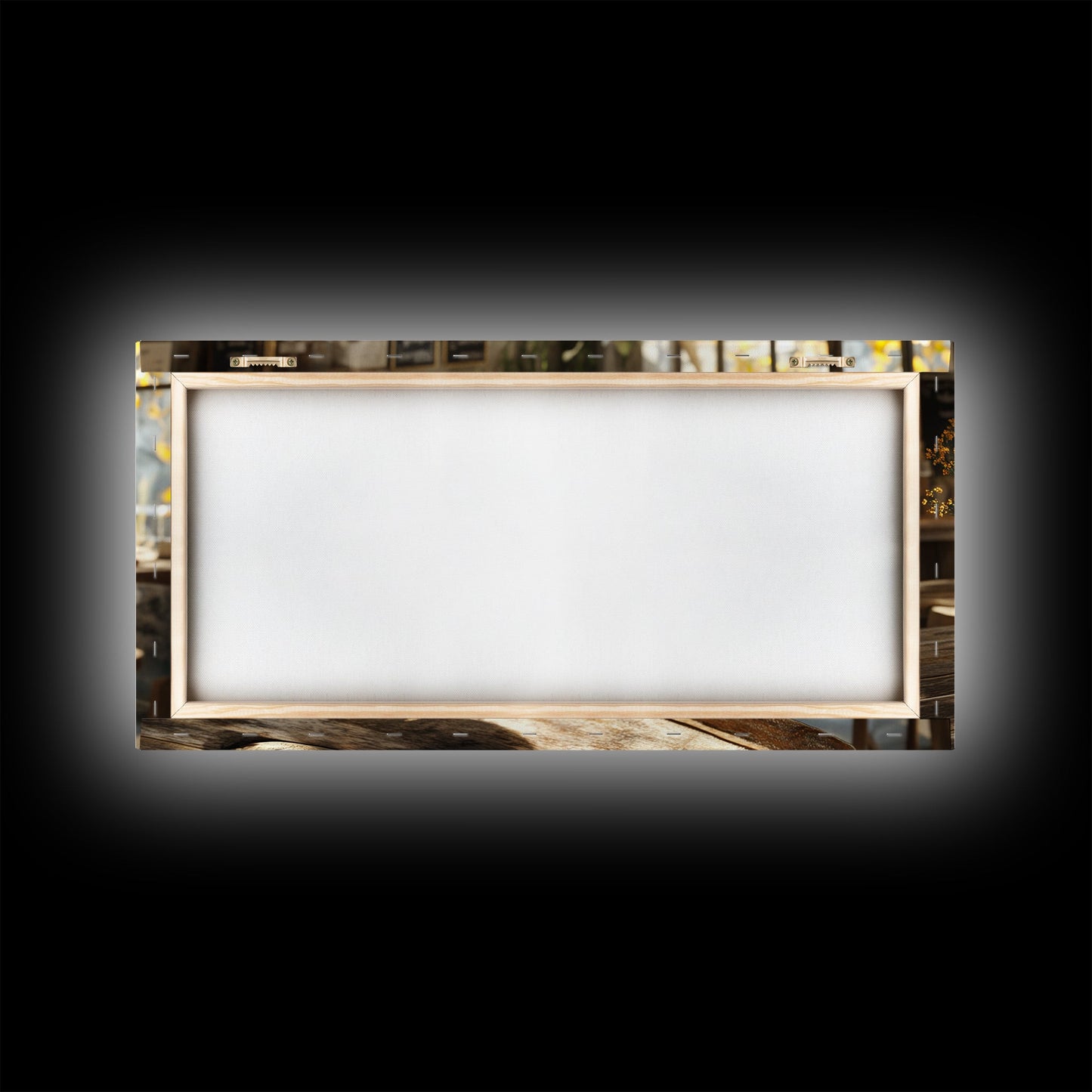 Cozy Cafe Latte Framed Canvas Print - Coffee Wall Art Kitchen Decor - Rustic Farmhouse Style Food Review Art - Gift Idea Her