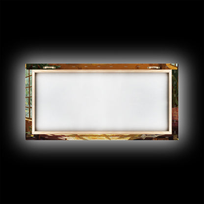 Ocean Retreat Leinwanddruck Küstendeko Rustikale maritime Wandkunst für über dem Sofa Tropische Strandzimmerkunst Bauernhauskunst Geschenkidee