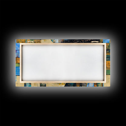 Afrozentrische Wandkunst, gerahmter Leinwanddruck, geometrische afrikanische Kunst, ausdrucksstarke Wohnzimmerdekoration, einzigartige Geschenkidee für stimmungsvolle Kunst, afrikanischer Kunstdruck