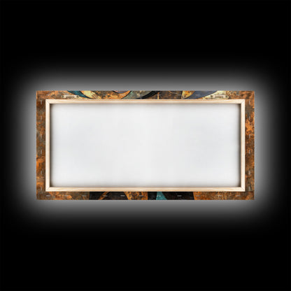 Abstract African Faces Framed Canvas Print, Afrocentric Wall Decor, Moody African Art, Geometric Bold Bedroom Art Gift Idea