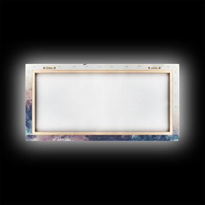 Watercolor Peacock Art Canvas Print, Moody Wildlife Wall Decor, Above Couch Living Room Art, Unique Nature Gift Idea Him Her