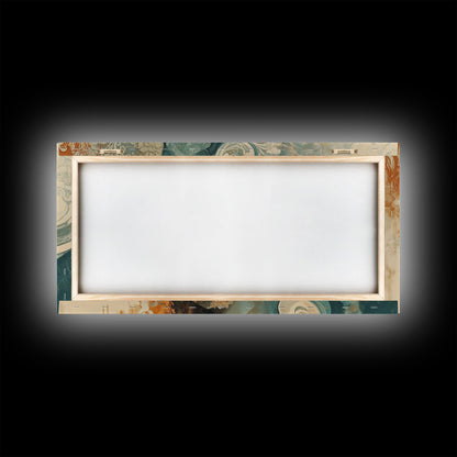 Art Nouveau Framed Canvas Print Featuring Goddess Art and Botanical Prints Beautiful Feminine Inspired Bedroom or Guest Room Art