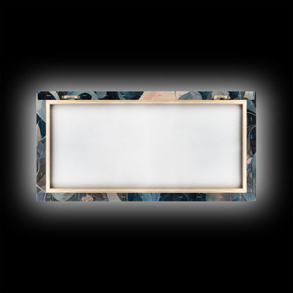 Floral Art Nouveau Canvas Print with Botanical Prints and Minimalist Art Stunning Sage Green Wall Art for Elegant Decor Spaces