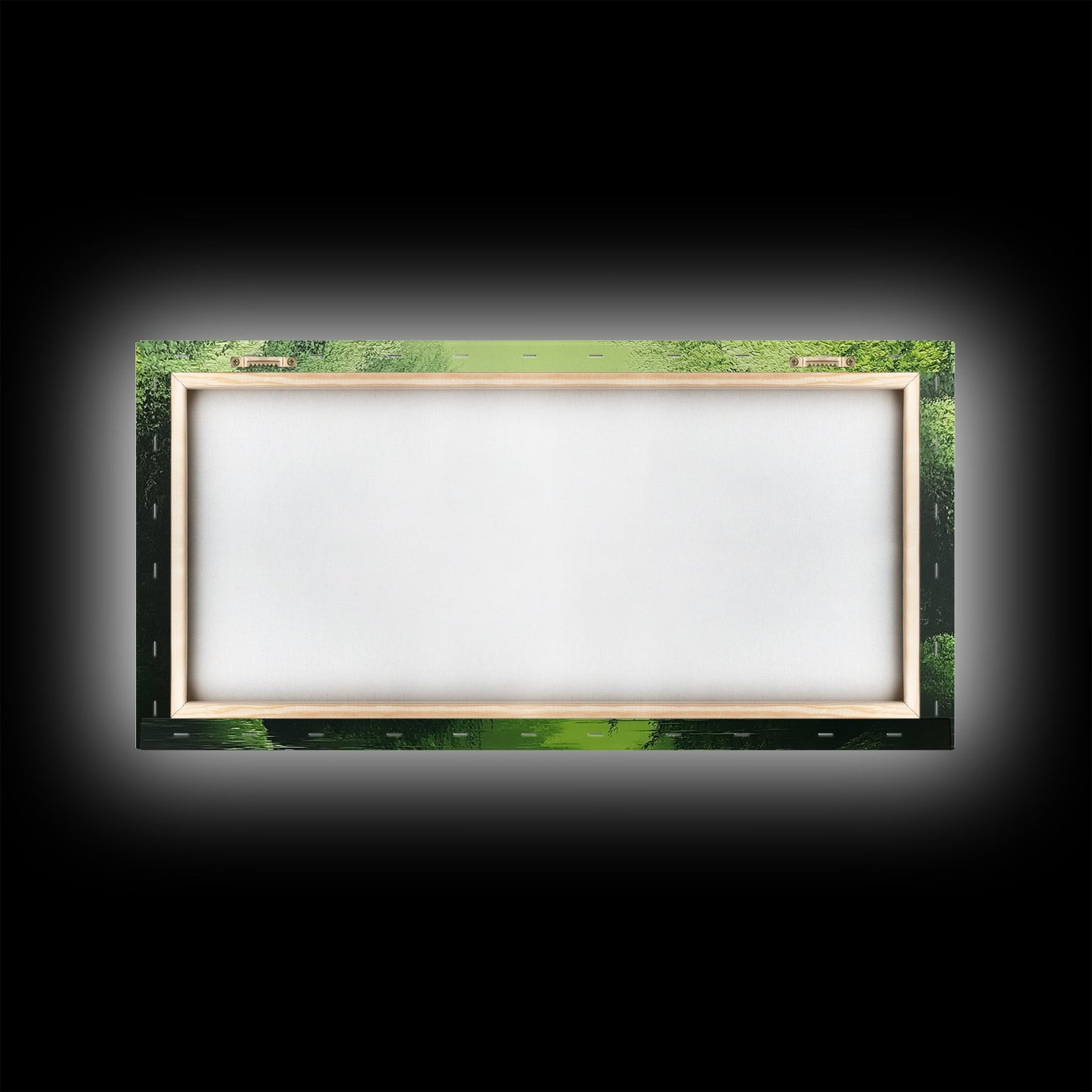 Willow Grove Framed Canvas Print, Tranquil Forest Landscape Wall Art, Sage Green Rustic Home Decor, Above Bed Nature Canvas Art