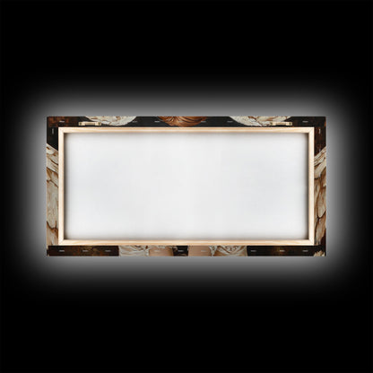 Angelic Beauty Portrait Framed Canvas Print Featuring Angel Art Prints and Moody Art Ideal Bedroom Wall Art or Guest Room Art