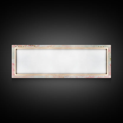 Romantic Rose Painting Canvas Print Featuring Bridal Lace, Botanical Prints Ideal Bedroom Art or Wedding Gift Idea