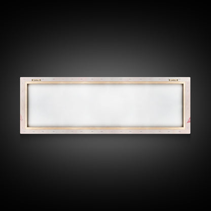 Light Pink Wall Art Canvas Print with Bows Decor, Minimalist Painting, Bedroom Art, Horizontal Abstract Artwork for Living Room