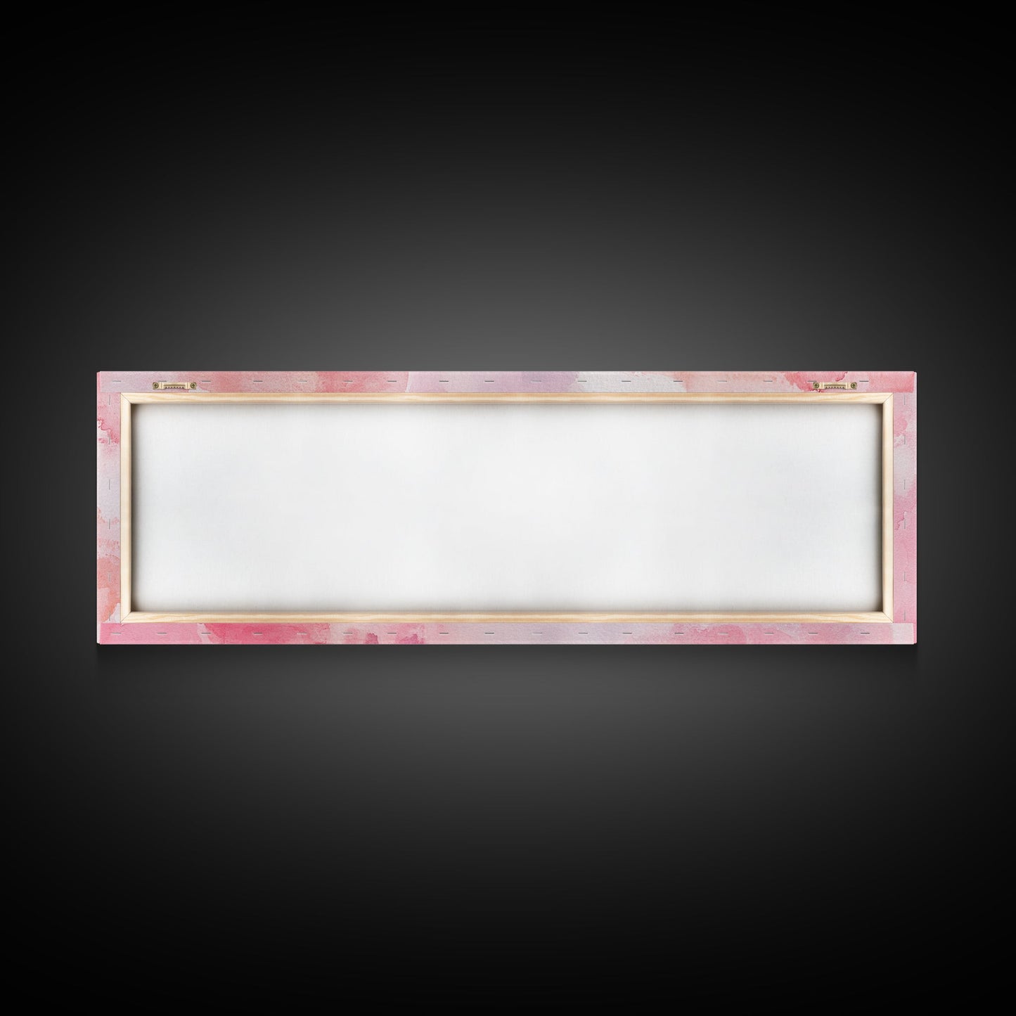 Golden Frames Canvas Print Light Pink Wall Art Minimalist Decor Modern Artistic Horizontal Artwork Boho Home Gift Idea