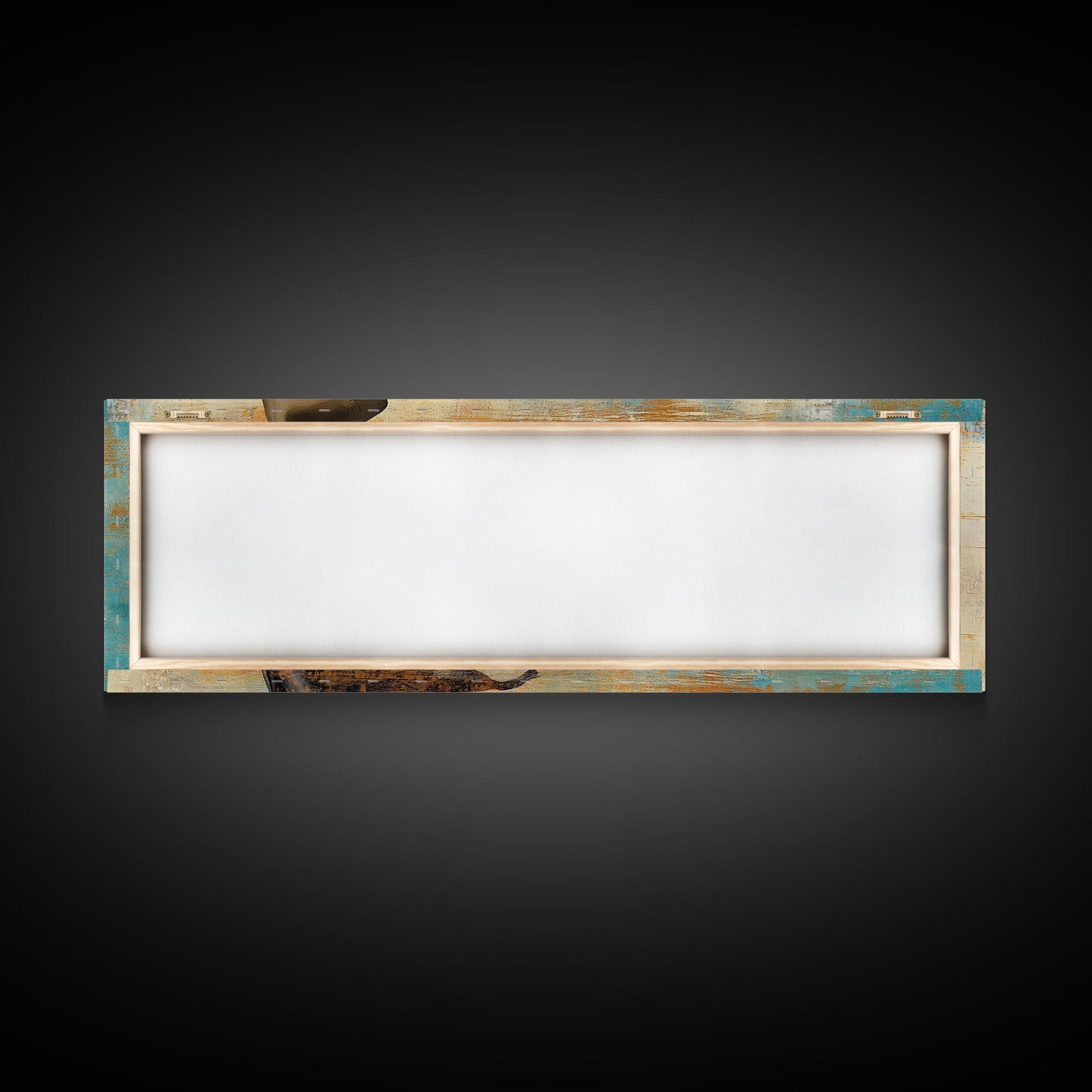 Cowgirl Canvas Print Southwest Wall Art Minimalist Boho Art Afrocentric Painting Extra Wide Horizontal Artwork Decor