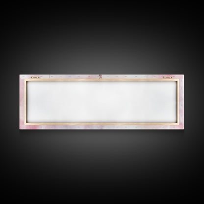 Elegant Chandelier Art Framed Canvas Print Light Pink Wall Art Minimalist Décor Horizontal Art Bedroom Living Room Gift Idea