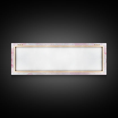 Whimsical Macarons Pink Wall Art Framed Canvas Print Extra Wide Horizontal Dessert Painting Food Review Kitchen Art