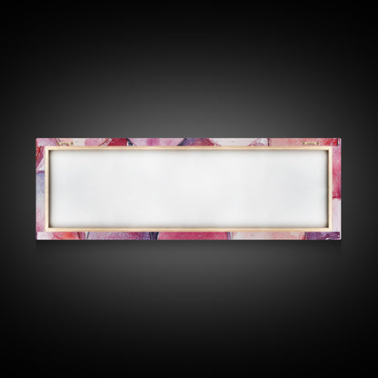 Glitter Eyeshadow Art Canvas Print Makeup Lover Decor Light Pink Abstract Wall Art Bedroom Aesthetic Makeup Room Glamorous Artwork