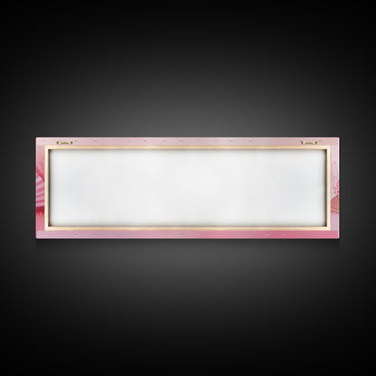 Elegant Fans Canvas Print with Cherry Blossom Art, Pink Wall Art, Whimsical Art for Living Room or Bedroom, Light Pink Decor Idea