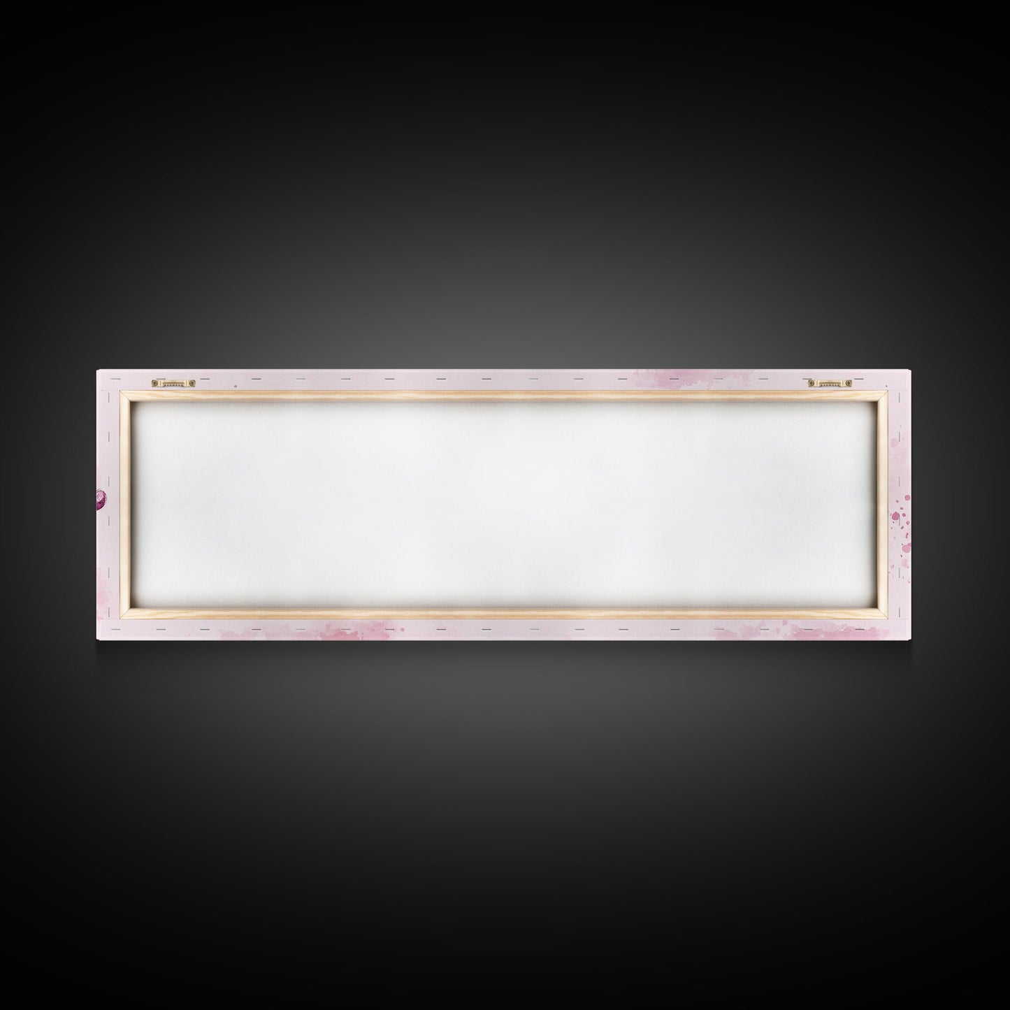 Pink Regal Crowns Canvas Print Gemstone Painting Royal Artwork Pink Abstract Art Above Bed Wall Art Feminine Glam Room Decor Gift