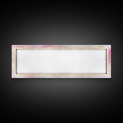 Elegant Pink Heels Canvas Print, Fashion Artwork, Pink Abstract Art, Minimalist Wall Art, Feminine Decor, Light Pink Bedroom Art