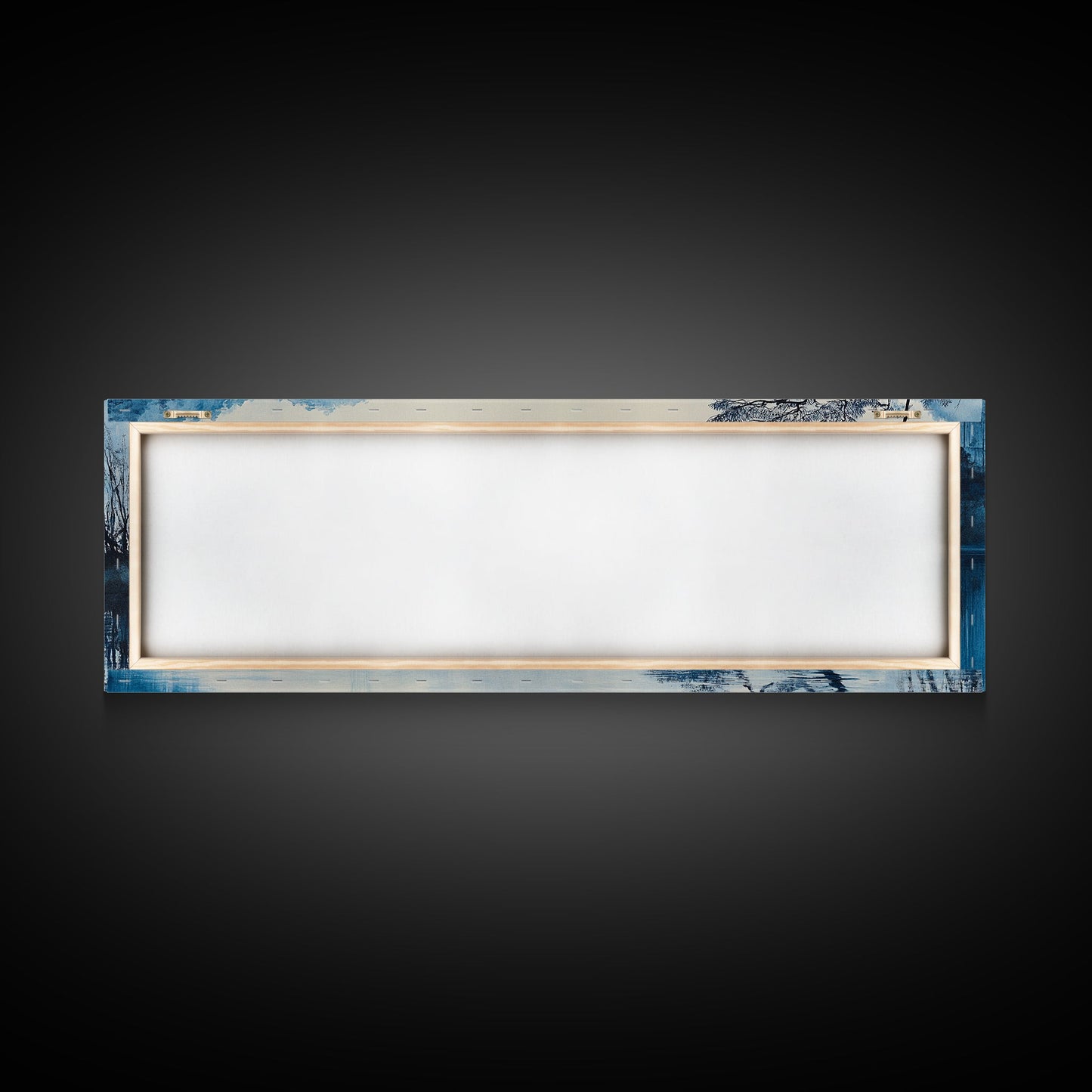 Serene Blue Lake Landscape Canvas Print, Pine Tree Art, Smoky Mountain Art, Coastal Landscape Art, Bedroom Art, Gift Idea For Him