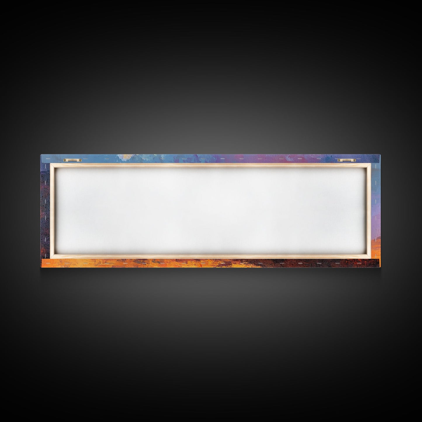 Desert Moonlight Glow Canvas Print, Moody Art, Above Couch Wall Art, Southwest Painting, Bedroom Art, Rustic Wall Decor, Gift Idea