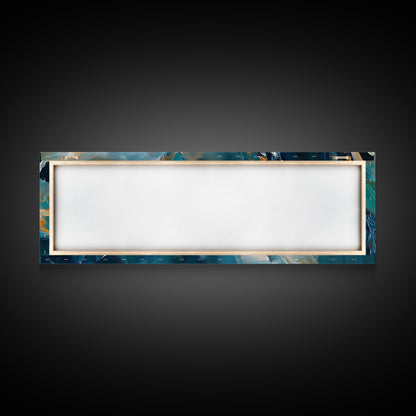 Vibrant Koi Fish Canvas Print, Whimsical Art, Coastal Wall Art, Bedroom Art, Gift Idea, Teal Wall Art, Above Sofa Decor, Nautical Painting