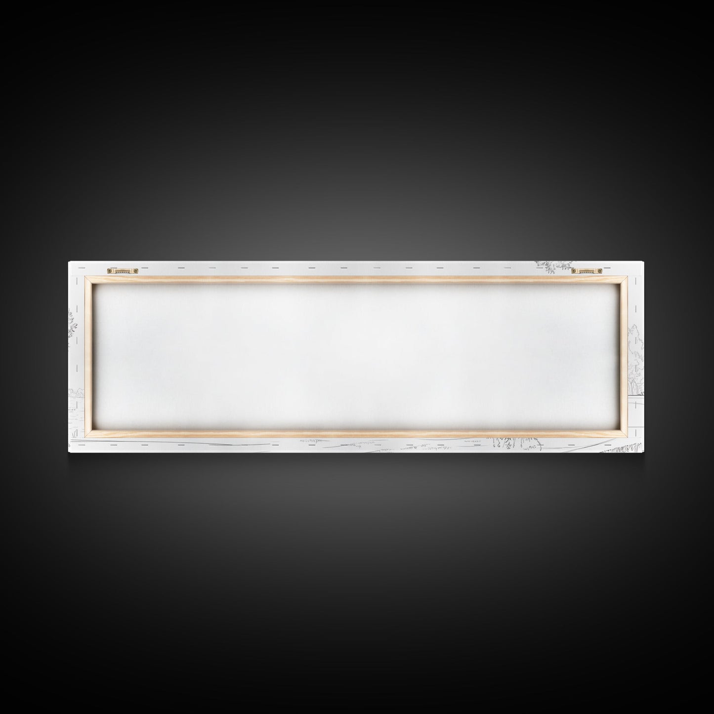 Rustic Farmhouse Framed Canvas Print, Black and White Landscape Art, Above Sofa Wall Art Minimalist Living Room Country Decor