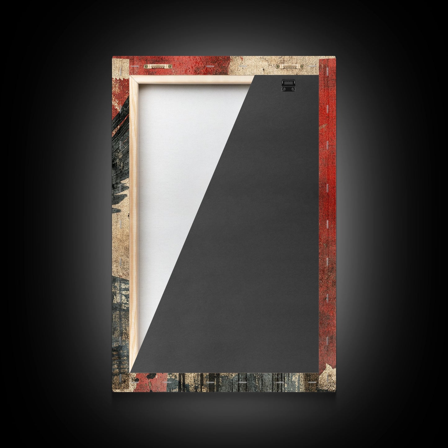 Gothic Angel Red Background Canvas Print Dark Angels Wall Art Moody Gothic Artwork Abstract Art Print Rustic Decor Gift Idea