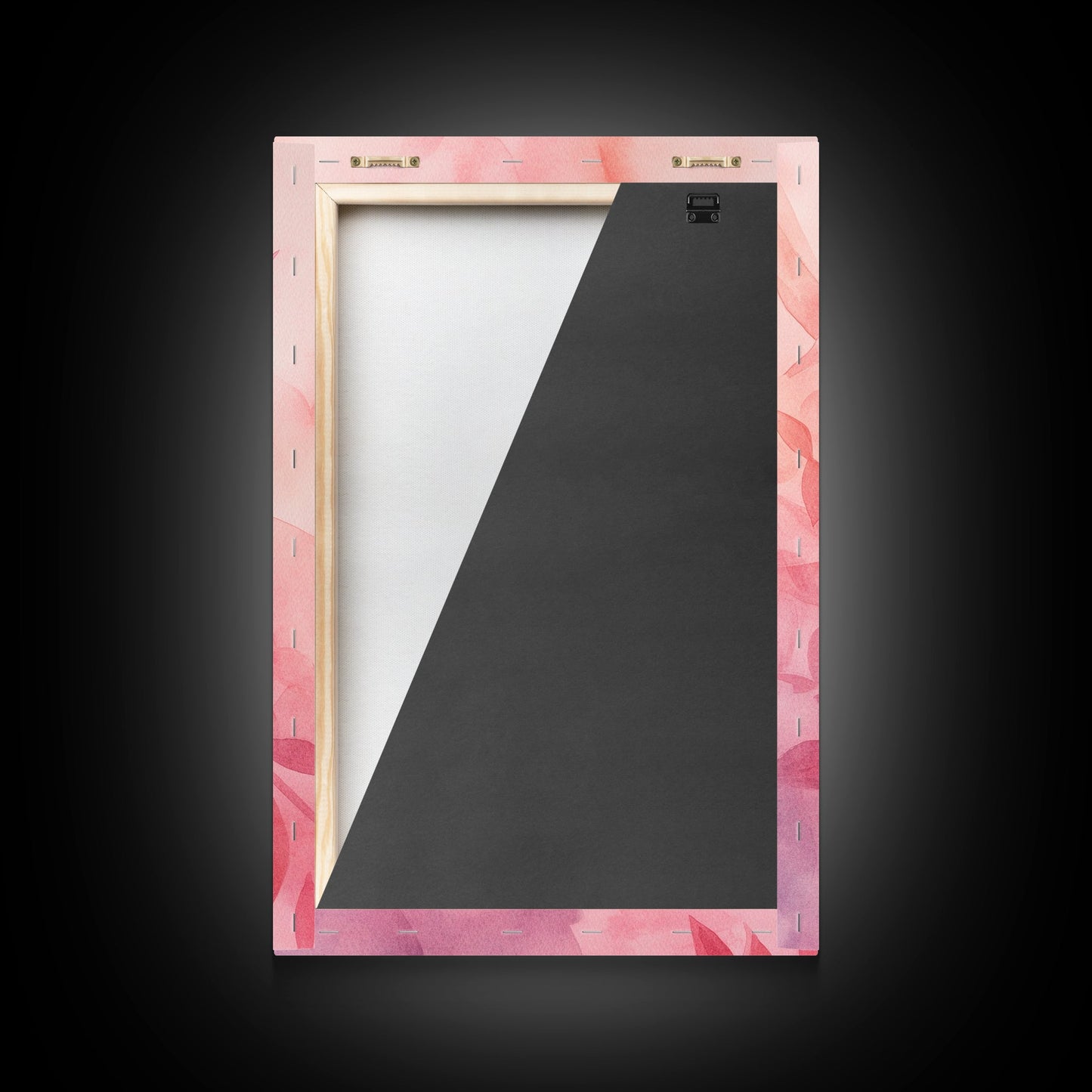 Origami Crane Painting Framed Canvas Print Whimsical Wall Art Light Pink Room Decor Minimalist Art Cherry Blossom Inspired Gift Idea