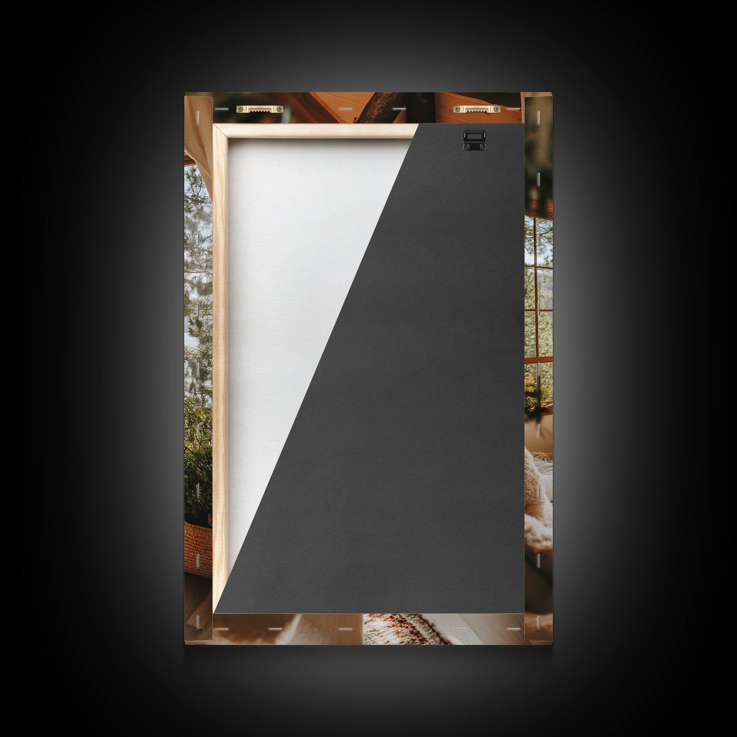 Cozy Lake View Canvas Print Coastal Wall Art Bedroom Decor Lake Tahoe Art Nautical Wall Art Rustic Decor Above Bed Wall Art