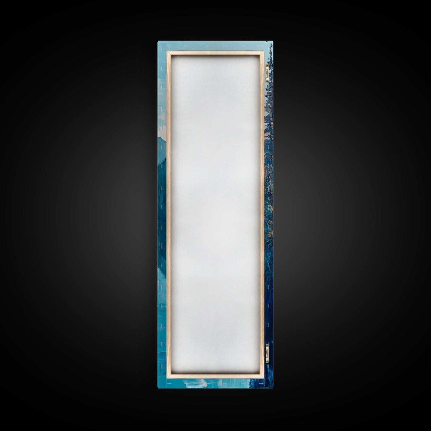 Southwest Wall Art, Framed Canvas Print, geometric wall art, vibrant mountain painting, rustic decor, landscape painting