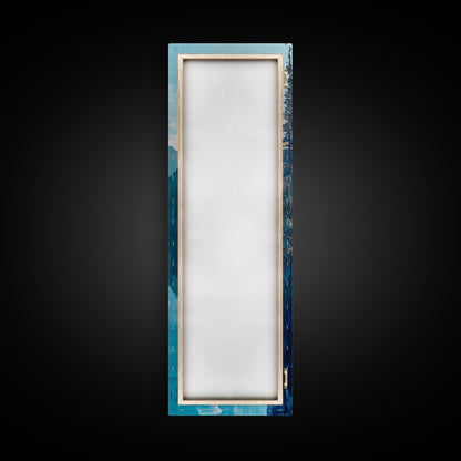 Southwest Wall Art, Framed Canvas Print, geometric wall art, vibrant mountain painting, rustic decor, landscape painting