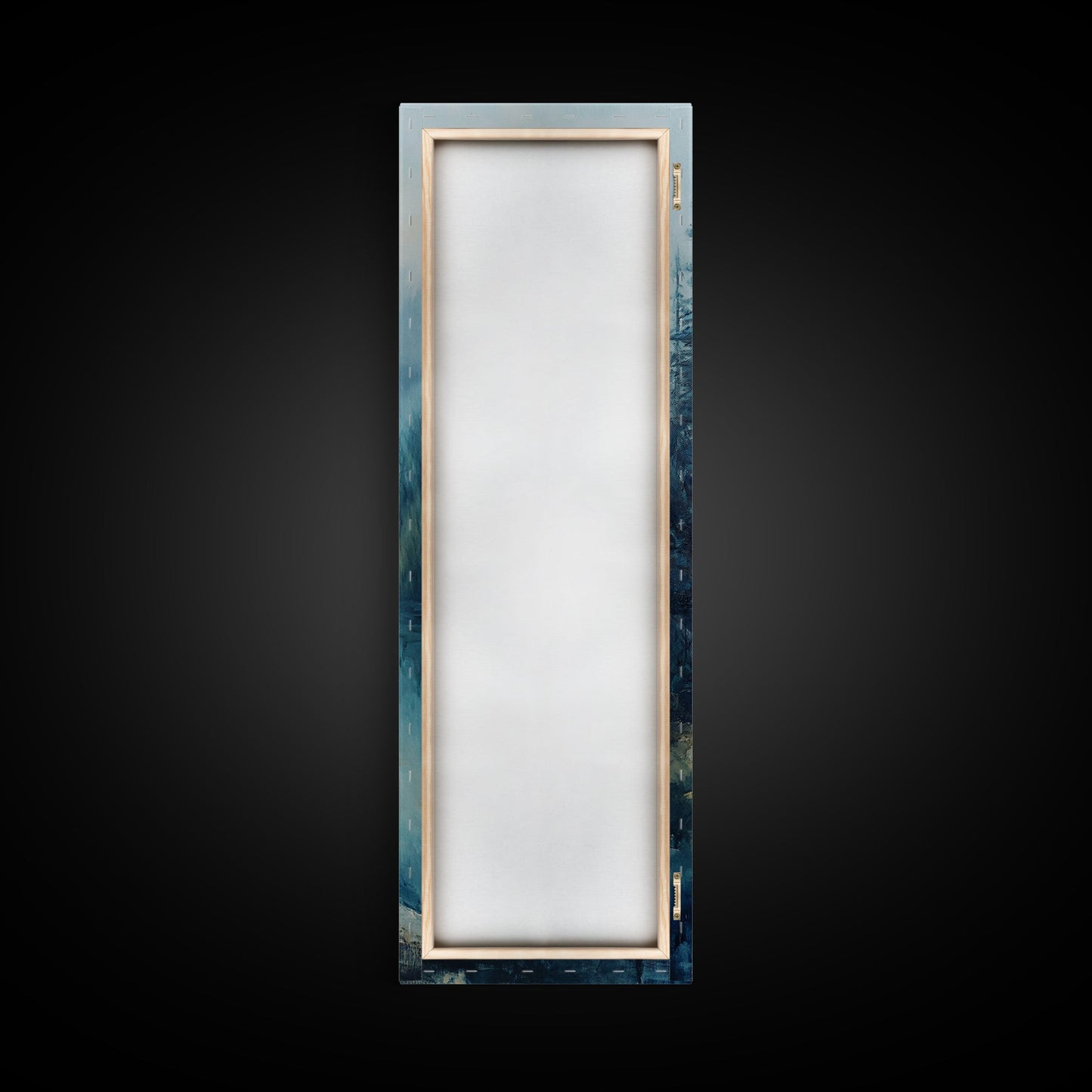 Misty Forest, lake Tahoe art, mountain painting, smoky mountain art, rustic decor, framed canvas print, landscape painting