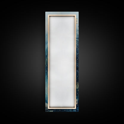 Misty Forest, lake Tahoe art, mountain painting, smoky mountain art, rustic decor, framed canvas print, landscape painting