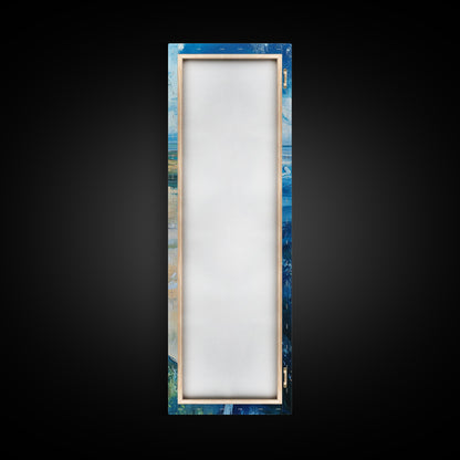 Coastal Shore, coastal landscape art, framed canvas print, Ireland painting, beach art, nautical decor, panoramic painting