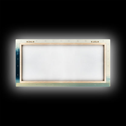 Nebelwald, Smoky-Mountain-Kunst, Kiefernkunst, stimmungsvolle Kunst, Wabi-Sabi-Wandkunst, grüne Wandkunst, Schlafzimmerkunst, gerahmter Leinwanddruck