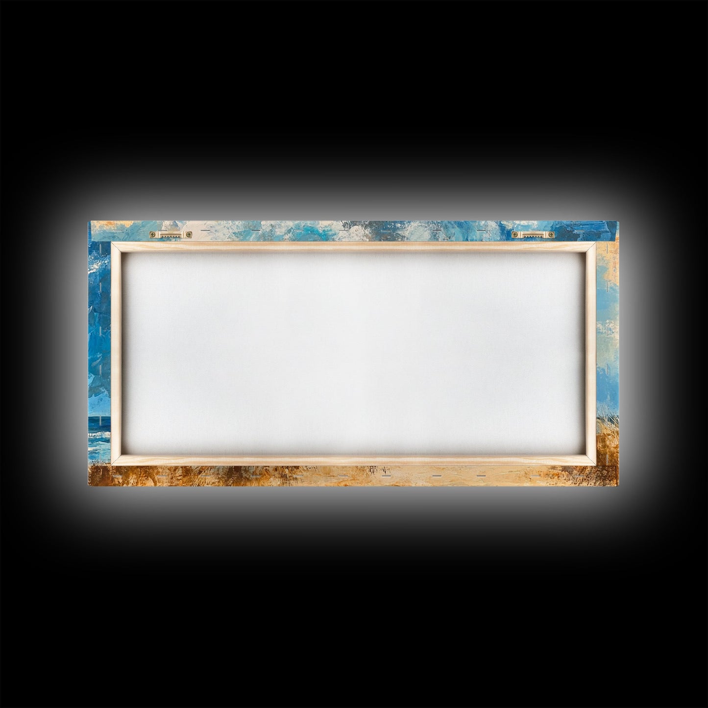 Lifeguard Tower, coastal landscape art, beach painting, seascape painting, nautical wall art, canvas print, horizontal wall art