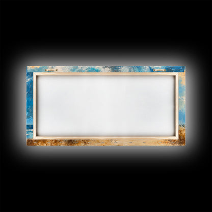 Lifeguard Tower, coastal landscape art, beach painting, seascape painting, nautical wall art, canvas print, horizontal wall art