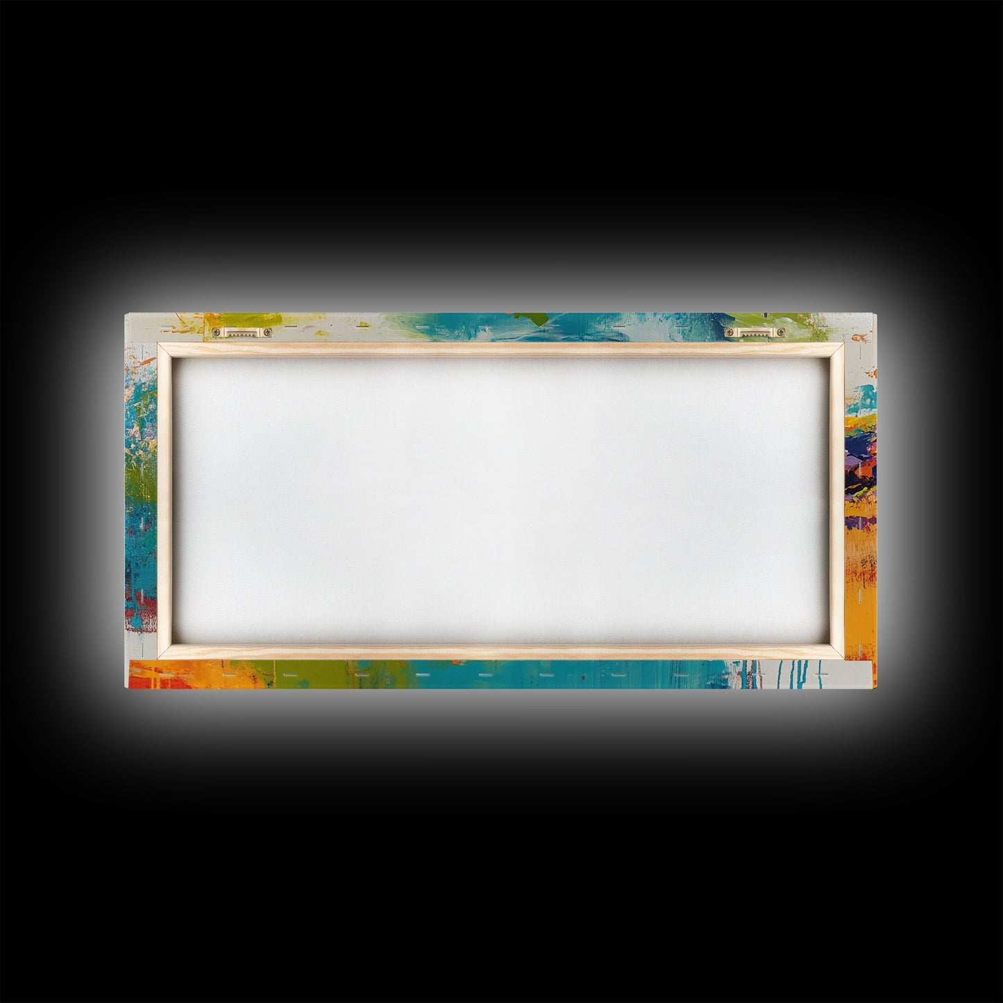 Colorful Snake, wildlife painting, framed canvas print, reptile wall art, bold abstract art, extra wide art, rustic decor