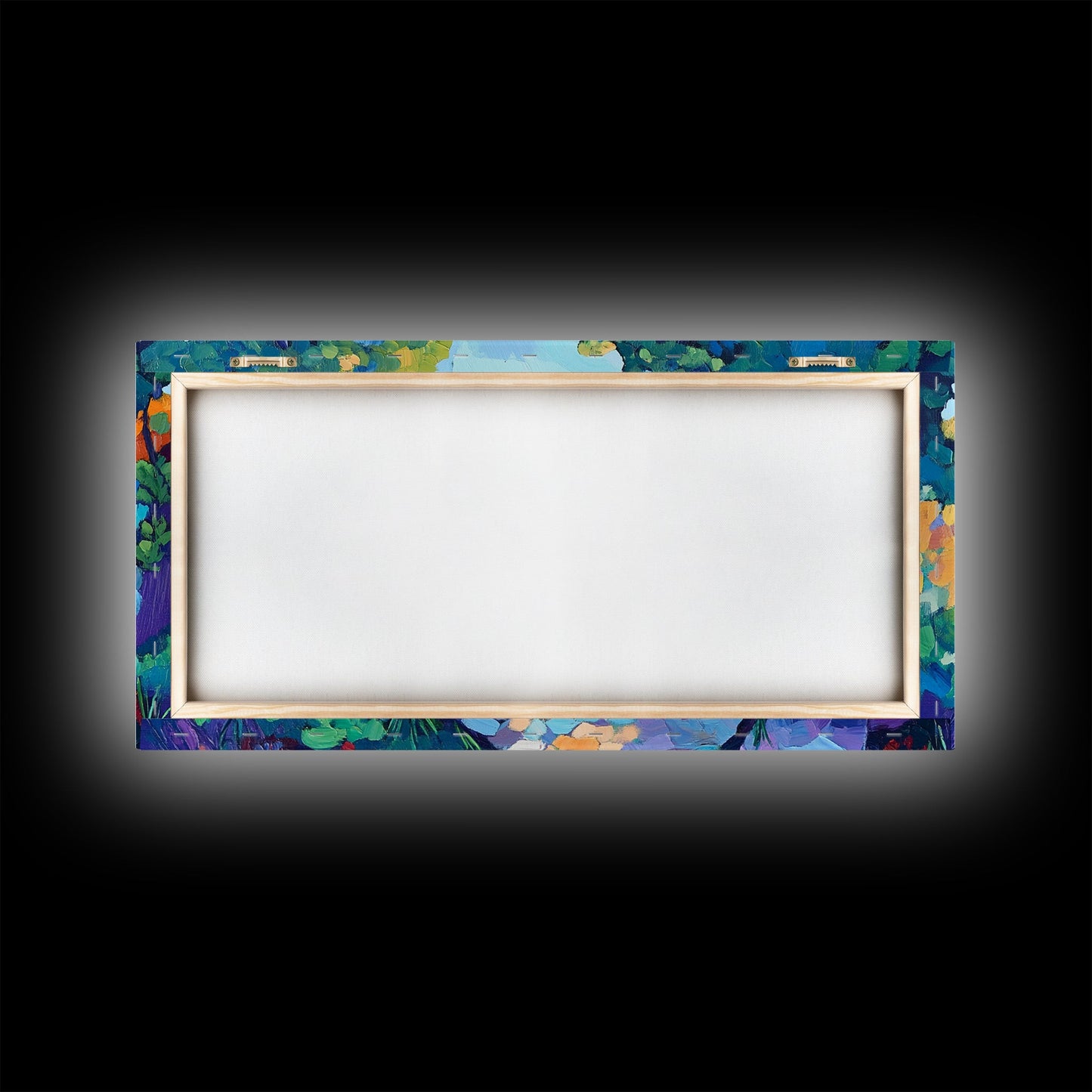 Coastal Pathway, bold colors, impressionist seascape, ocean view, vibrant painting, coastal wall art, Canvas Print, beach decor