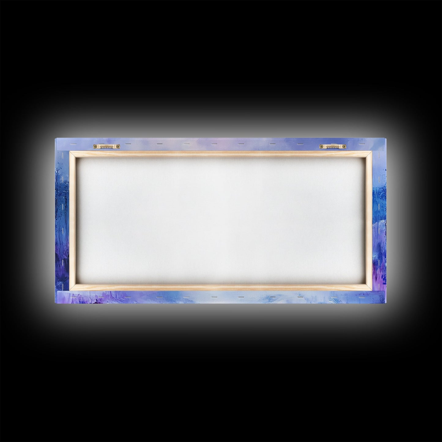 Snowy Mountain Art, Winter Landscape, Framed Canvas Print, Above Couch Art, Panoramic Painting, Mountain Painting