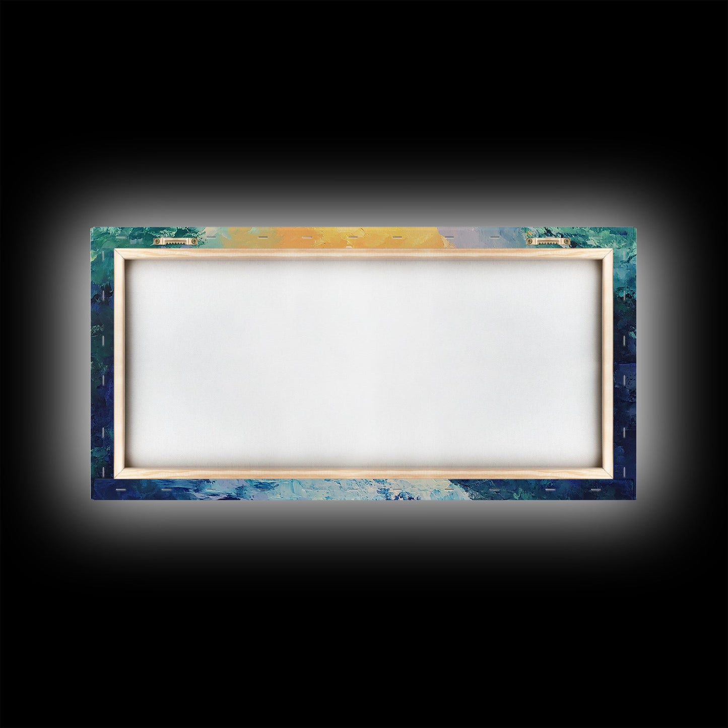 Waterfall Painting, Canvas Print, mountain painting, extra wide painting, nature landscape art, panoramic art, bedroom wall art