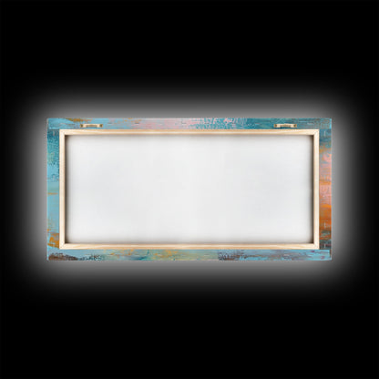 Lantern painting, rustic decor, farmhouse art, boho art, wabi sabi art, warm glow, extra wide art, framed canvas print, moody art