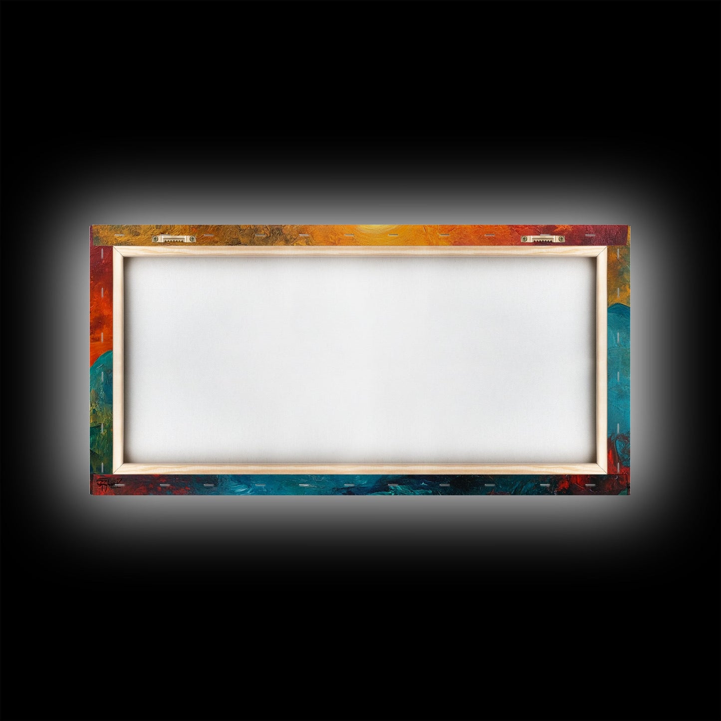 Ozymandias Art, Fantasy Landscape Art, Surreal Painting, Dark Romance Painting, Sunset Wall Art, Horizontal Art, Framed Canvas Print