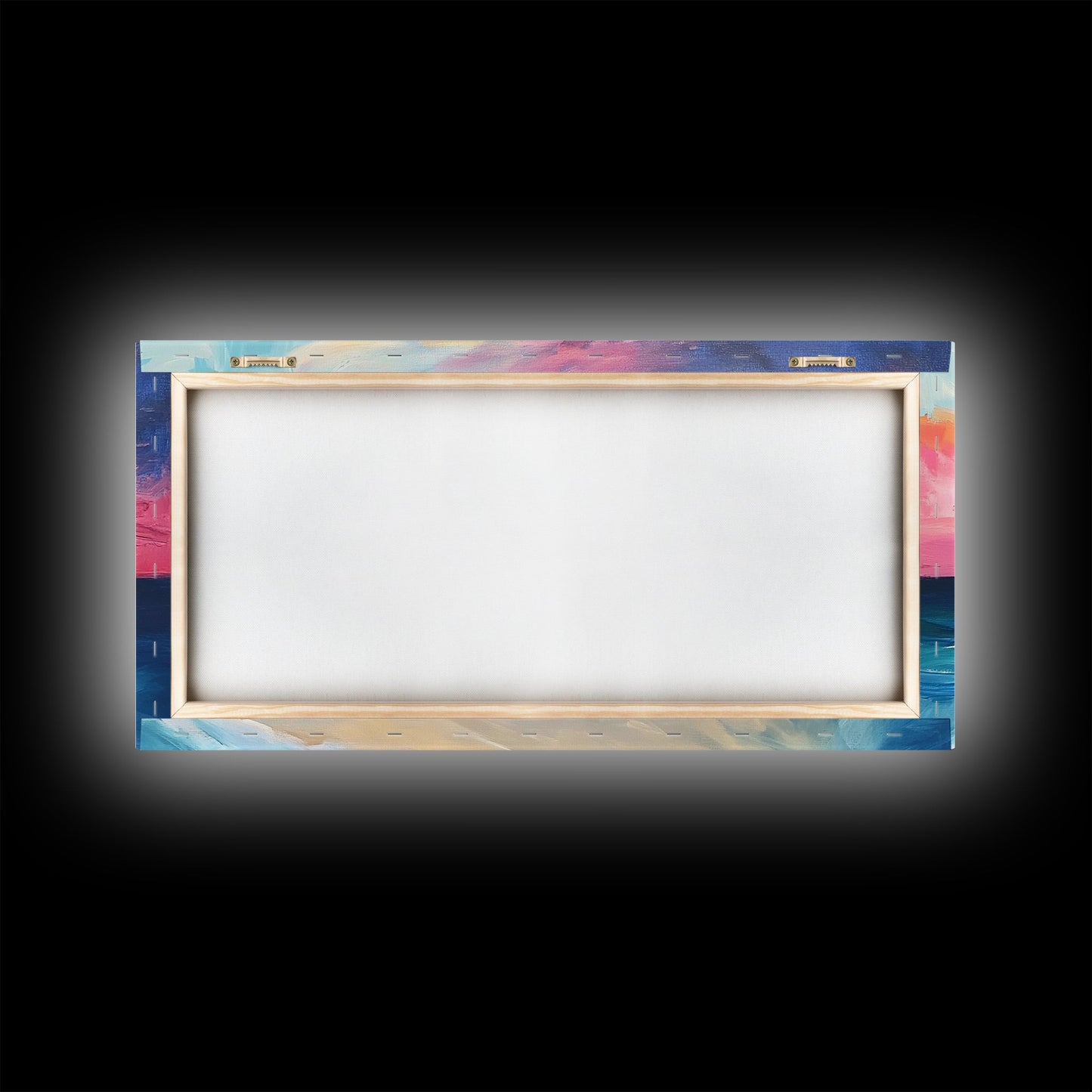 Sonnenuntergangs-Strandgemälde, Küstenlandschaftskunst, Maritime Dekoration, Surf-Wandkunst, Ozean-Sonnenuntergangskunst, Maritime Wandkunst, Leinwanddruck