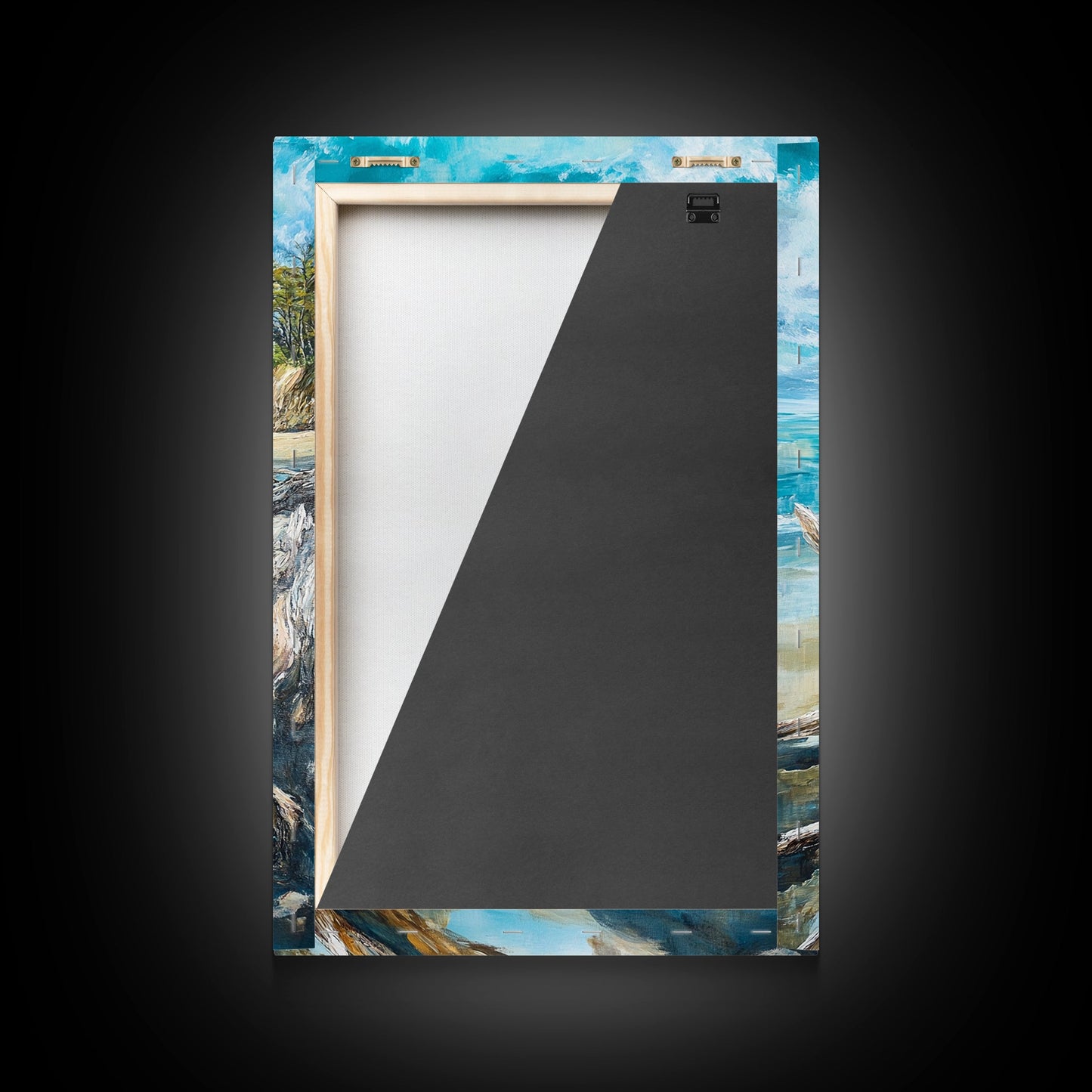 Beach, coastal painting, ocean painting, landscape painting, framed canvas print, lake Tahoe art, nautical wall art, beach house decor