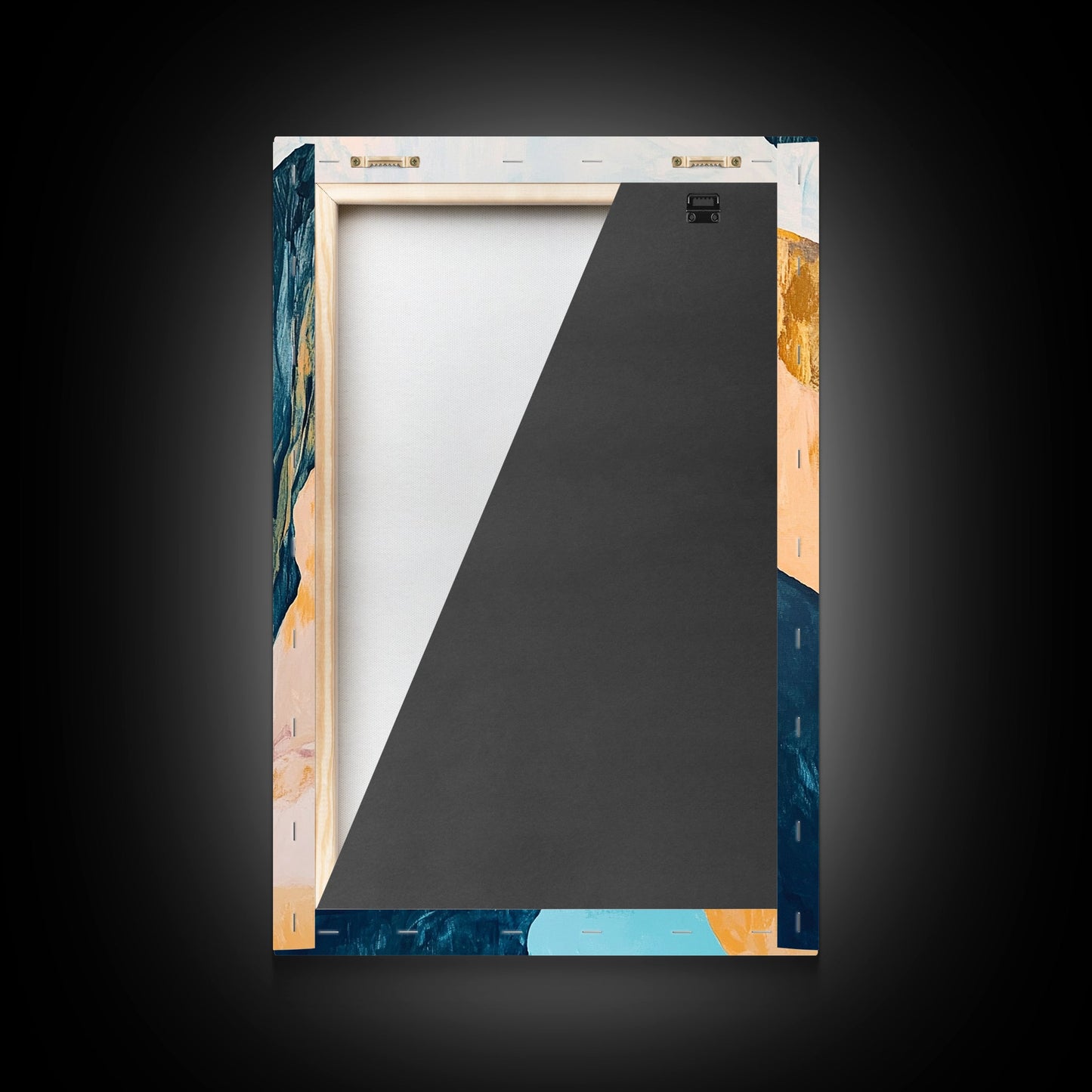 Canyon River, Southwest Wall Art, Mountain Painting, Rustic Art, Landscape Painting, Extra Wide Art, Boho Art, Framed Canvas Print