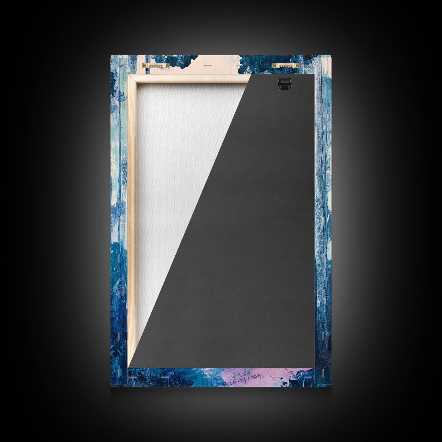 Misty Forest, moody art, birch tree art, pine tree art, landscape painting, gift idea for her, Framed Canvas Print, bedroom art